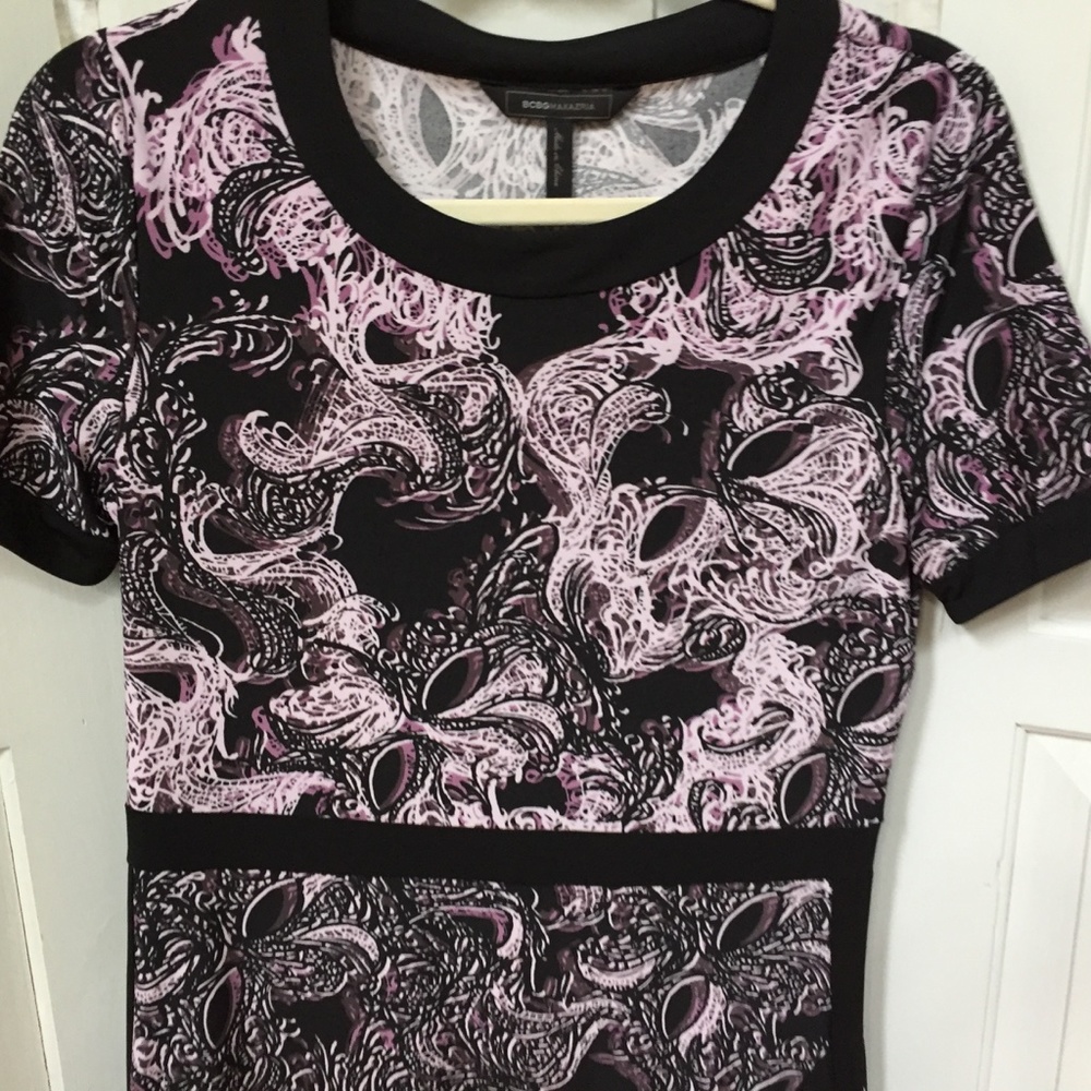 BGBGMaxAzria Purple & Black Paisley Dress - Picture 7 of 15